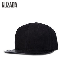 Load image into Gallery viewer, Black Leather Cap